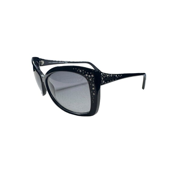 Swarovski Bianca Black Rhinestone Sunglasses Cat Eye Frames Sparkling Rare 135mm main image 4